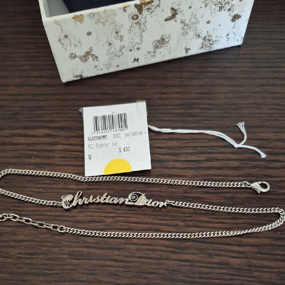 Dior  Necklace with Cursive Design - Picture 1 of 3